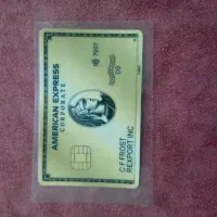 استیکر کارت بانکی طرح امریکن اکسپرس طلایی