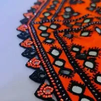 دوخت آیینه و سرتوپ گره ای