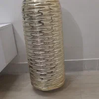 گلدان شیشه ای طلایی نو