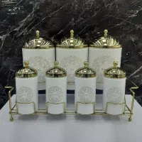 استند چای خوری ۸ پارچه پاسماوری مدل گاردنیا