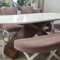 مبلمان ۷ نفره با میز نهار خوری