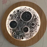 ماه با نور پردازی