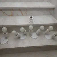 ۵عدد سرپیچ لامپ ۲شعله ای و تک شعله همراه ۸لامپ
