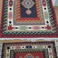 گلیم فرش ماشینی پرزدار