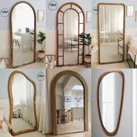 انواع آینه های دیواری الف با چوب روس