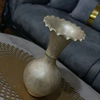 گلدان و کوزه پتینه شده صدفی طلایی