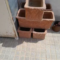 گلدان سفالی بزرگ