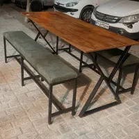 میز و صندلی زیر میز جمع شو ساندویچی