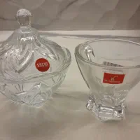 فنجان و قندان کریستال