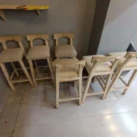 شش عدد صندلی چوبی کاملا محکم