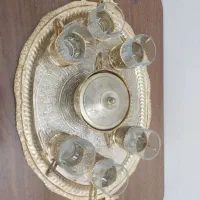 ۲ سرویس چای خوری برنجی
