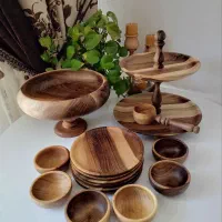 سطل آشغال و جادستمال کاغذی چوبی
