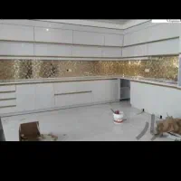 کاشیکاری کاشی کاری موزاییک قرنیز بین کابینتی