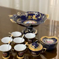 ظروف چینی سرمه ای