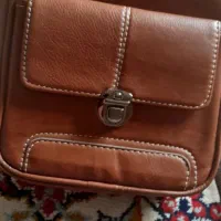 کیف چرم قهوه ای
