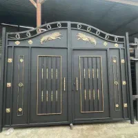 درب ترکیبی باغی ویلا حیاط قفل حیاطی باغ چهارچوب