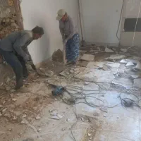 تخریب ساختمان کلی وجزعی تغیرات برداشتن کف وتیغه ها