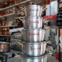 سرویس قابلمه ۱۰پارچه جهیزیه عروس کادویی پاشاپور مس