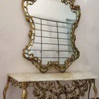 آینه کنسول برنجی