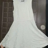پیراهن عروسکی گیپور سفید خرج کار مروارید