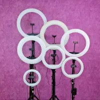 رینگ‌لایت قطر ۳۶ سانت آداپتوری