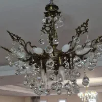 لوستر ۱۰ شاخه برنجی