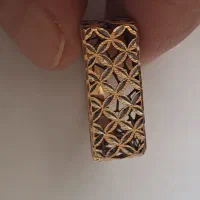 فروش انگشتر و گوشواره مدل بخیه ماه و ستاره طلا