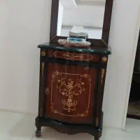 آیینه کنسول چوب راش