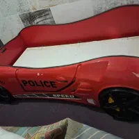 تخت نوجوان طرح ماشین پلیس و بوفه