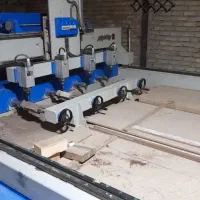 پاوه دستگاه سی ان سی ۴ محور ۴هد تخت و روتاری