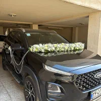 دسته گل و ماشین عروس
