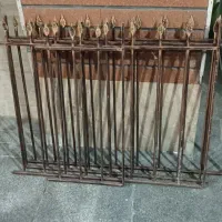 نرده آهنی رنگ مسی کوره ای به طول ۳ متر ارتفاع ۷۵