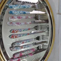 کارد و چنگال طرح گلدار با قیمت خرید