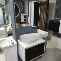 فولست روشویی کابینتی با آینه باکس۶۰/مدل قایق