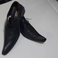 کفش چرم مجلسی مردانه مدل پاریس سایز ۴۳