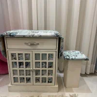 میز اتو و چرخ خیاطی با چهارپایه