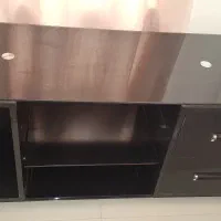 میز تلویزیون MDF شیشه ای