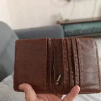 کیف پول چرم دست دوزی شده