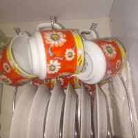 استکان6عددو نعلبکی 6عدد ویه دونه جا اسکن هست