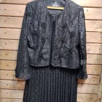 کت و دامن سنگ دوزی گیپور