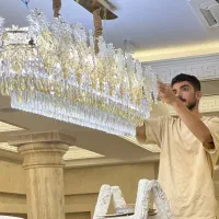 برقکاری نصب و مونتاژ لوستر نورپردازی خرده کاری