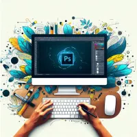 گرافیک، فتوشاپ ساخت منو لوگو کارت پوستر تراکت