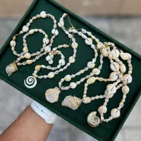 گردنبند صدف طبیعی