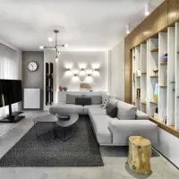 55-متر-تک-خواب-خوش-نقش-تکواحدی-سالن-پرده-خور