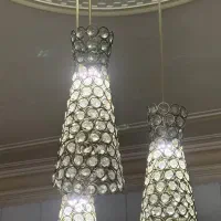 لوستر و شمعدانی رومیزی