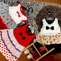 فقط عمده- پیراهن دامنی دخترانه چوبدار