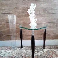 میز عسلی گلدان سفالی چوب لباسی شلف قفسه حمام