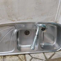 سینک دوقلو لگن بزرگ اخوان توکار