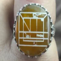 انگشتر عقیق زرد