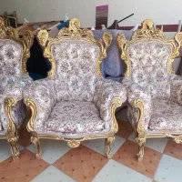 مبل ۹نفره سلطنتی تمام چوب